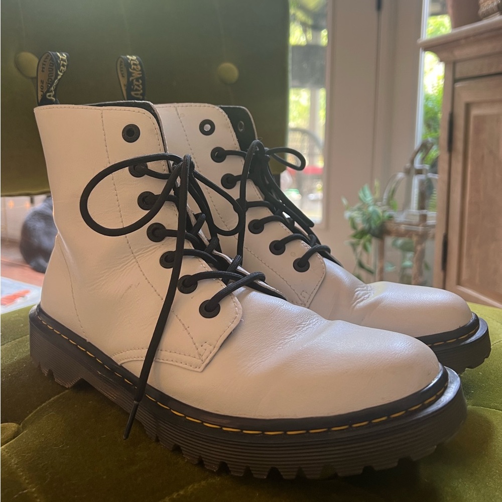 slip on doc martens white